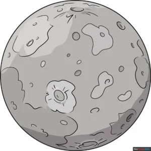 Mercury Planet Drawing and Surface Texture Accuracy